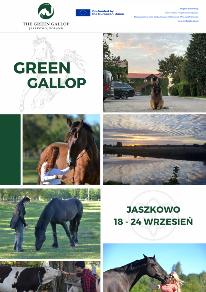 Materiały projektu Green Gallop Fundacji Twoja Świadomość Życia